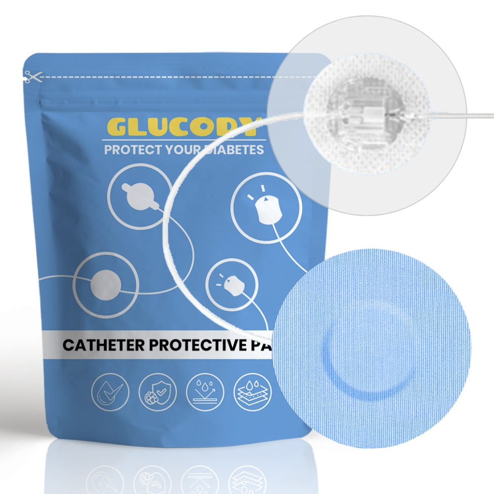 PROTETTORE CATETERE POMPA INSULINA 20pz | Compatibile con tutti i cateteri doppi | Blu