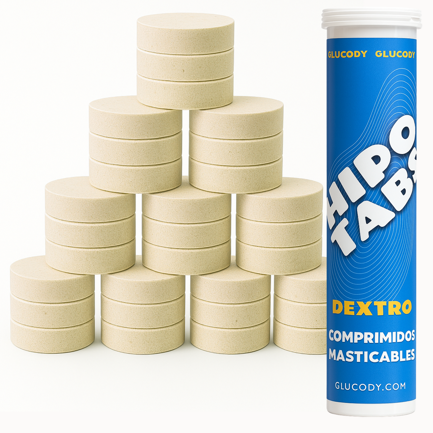 250 PASTILLAS DE GLUCOSA 2G LIMÓN | 500g de Pastillas + Dispensador