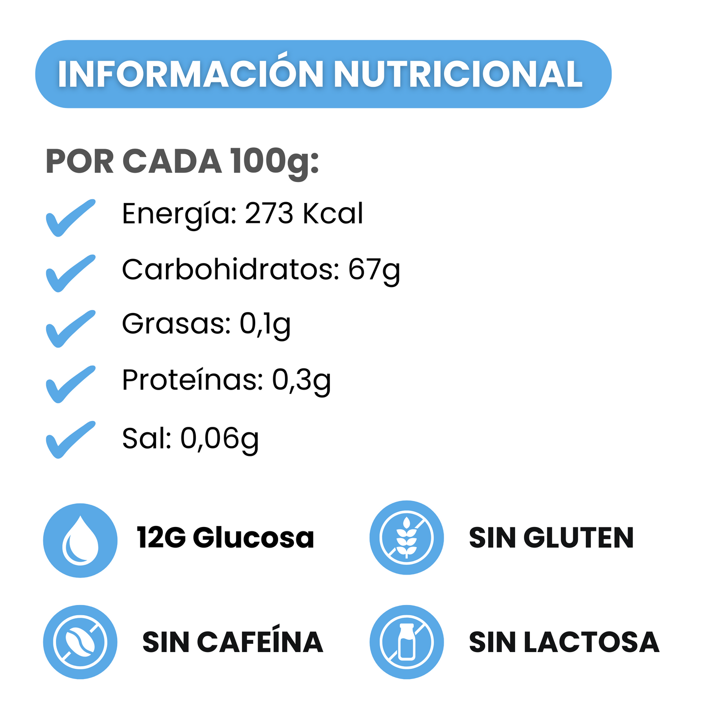 GEL DE GLUCOSA 12gr | Caja de 30 SOBRES de absorción rápida para hipoglucemias