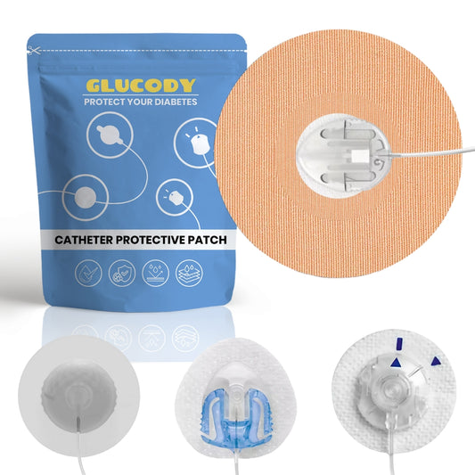 Insulin Pump Catheter Protectors, 10 Count | Compatible with all catheters | Brown