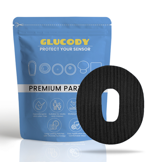 PARCHE PROTECTOR SENSOR DIABETES DEXCOM G6 20pc Negro | Adhesivo Suave