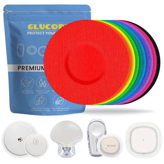 10pc PARCHE PROTECTOR SENSOR DIABETES Multicolor | Compatible con todos los sensores