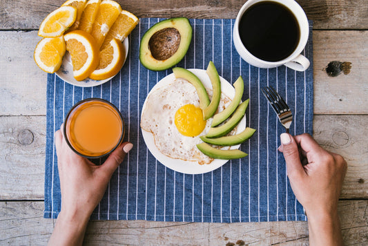 Desayuno de persona diabética