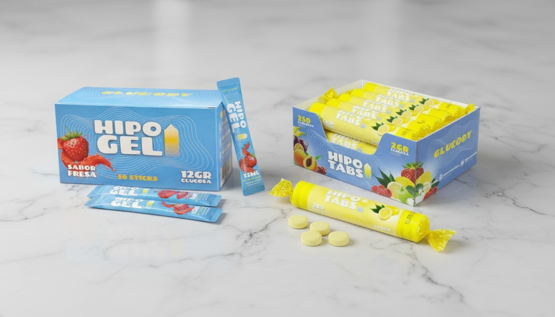 Where can glucose tablets be purchased?
