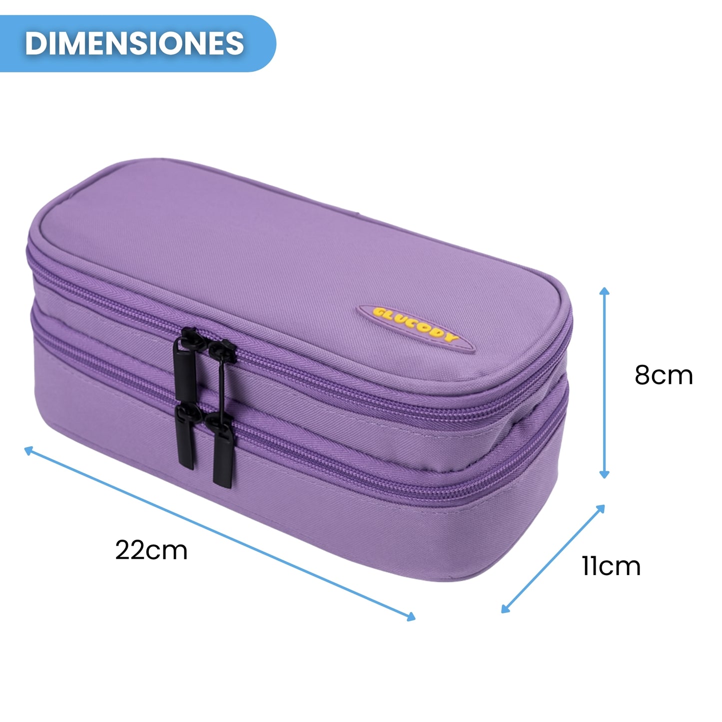 Nevera Insulina Portátil MORADO | DOBLE COMPARTIMENTO + 2 GELES ENFRIADORES