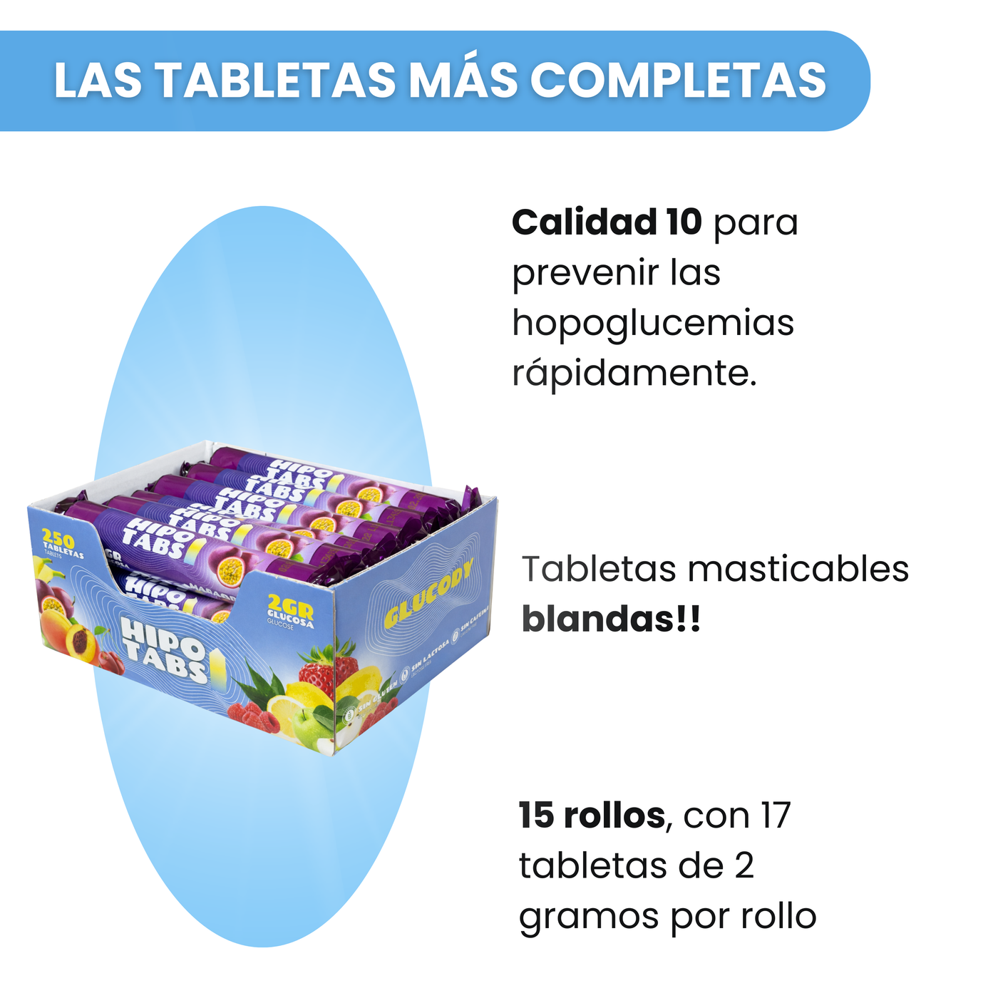 255 pastiglie di glucosio 2g frutto della passione | Confezione da 500g