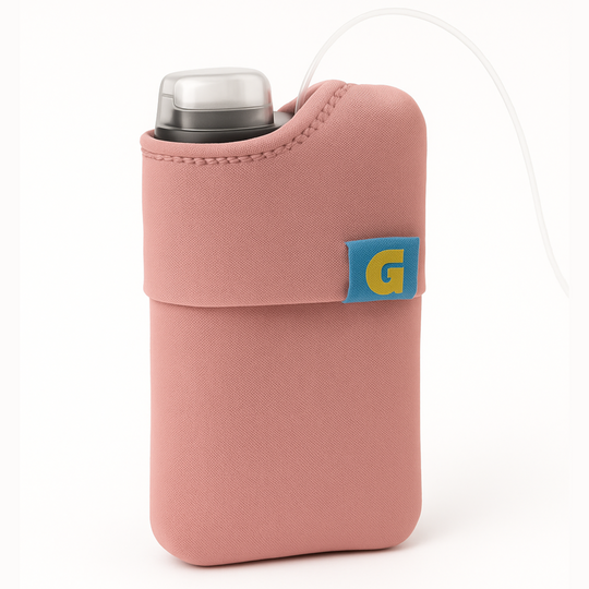 Insulin pump cover Ypsopump BROWN | BUILT-IN CLIP