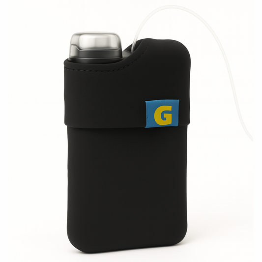Funda bomba insulina Ypsopump NEGRO | PINZA INCORPORADA