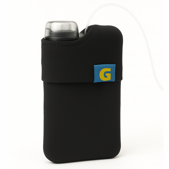 Insulin pump cover Ypsopump BLACK | BUILT-IN CLIP