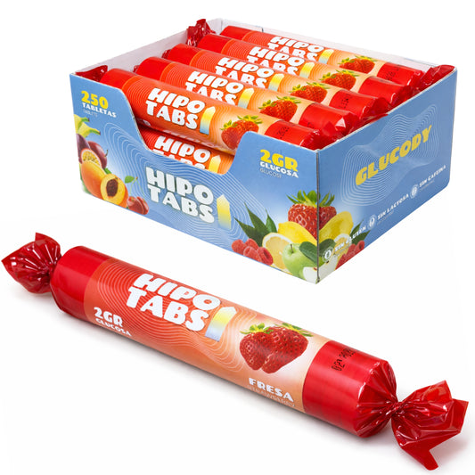 250 PASTILHAS DE GLICOSE 2G MORANGO | 500g de Pastilhas + Dispensador