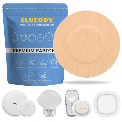 10pc PARCHE PROTECTOR SENSOR DIABETES Marrón