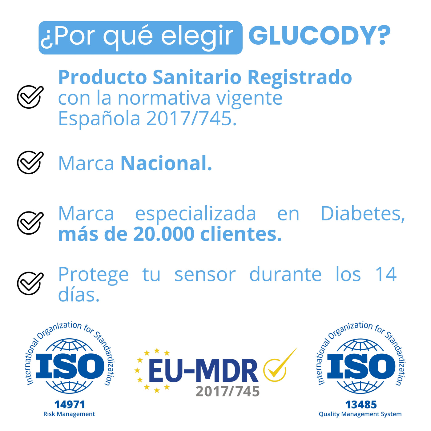 10un PENSO PROTETOR SENSOR DIABETES Castanho