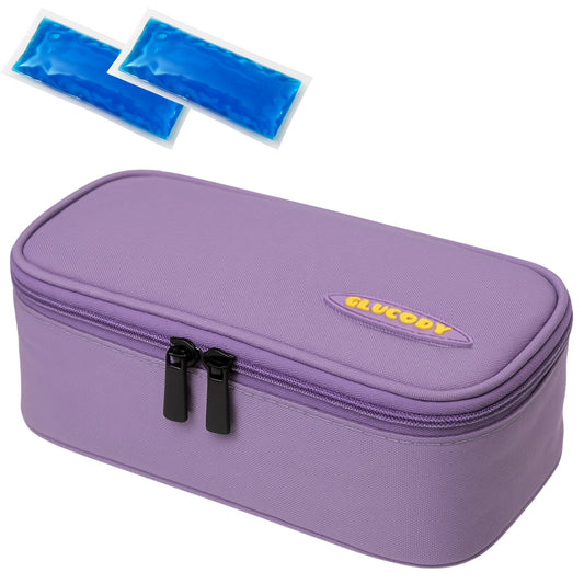 Nevera Insulina Portátil MORADO + 2 GELES ENFRIADORES