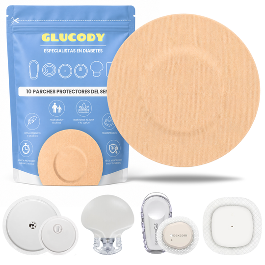 10un PENSO PROTETOR SENSOR DIABETES Castanho